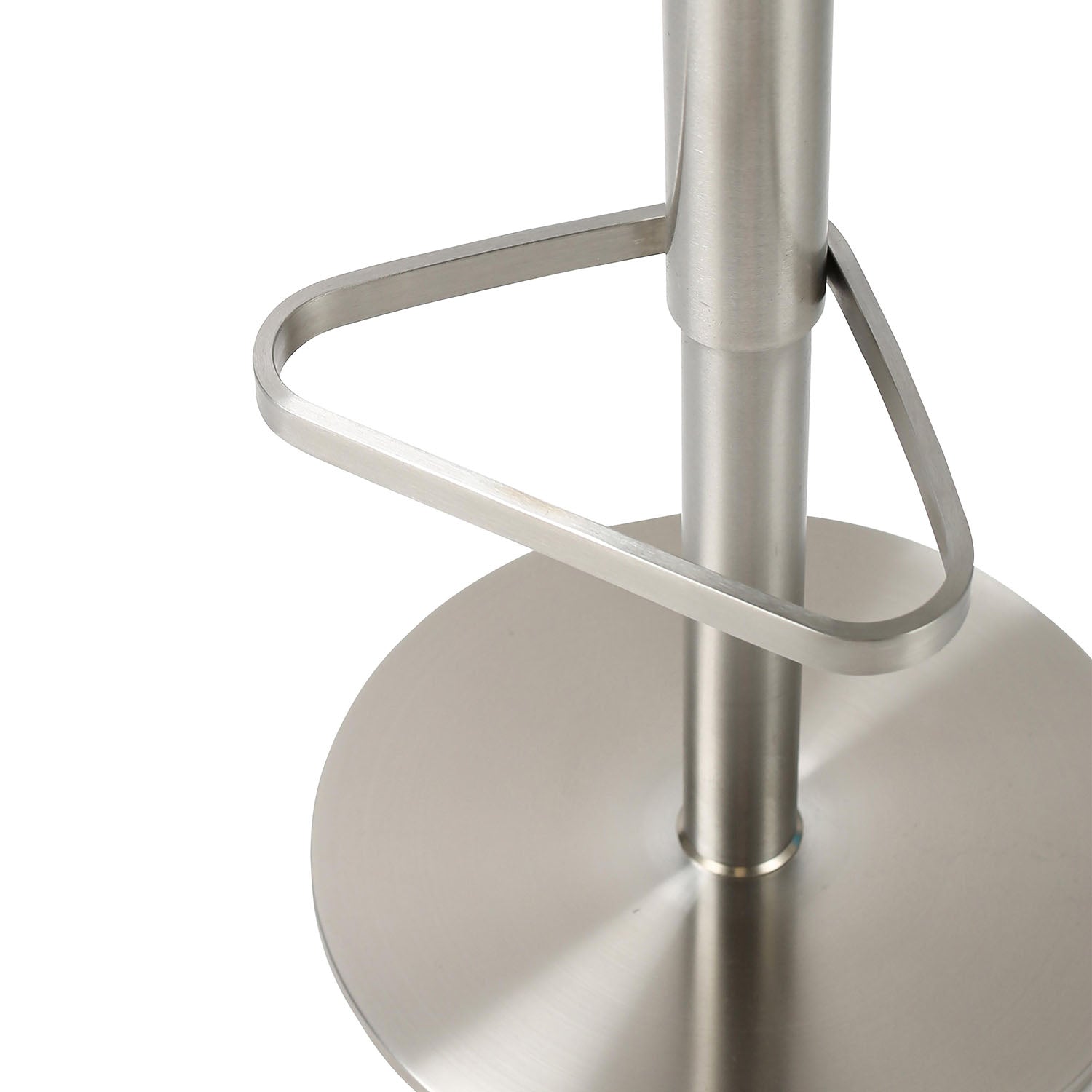 TOV Furniture Astro White and Grey Boucle Adjustable Stool