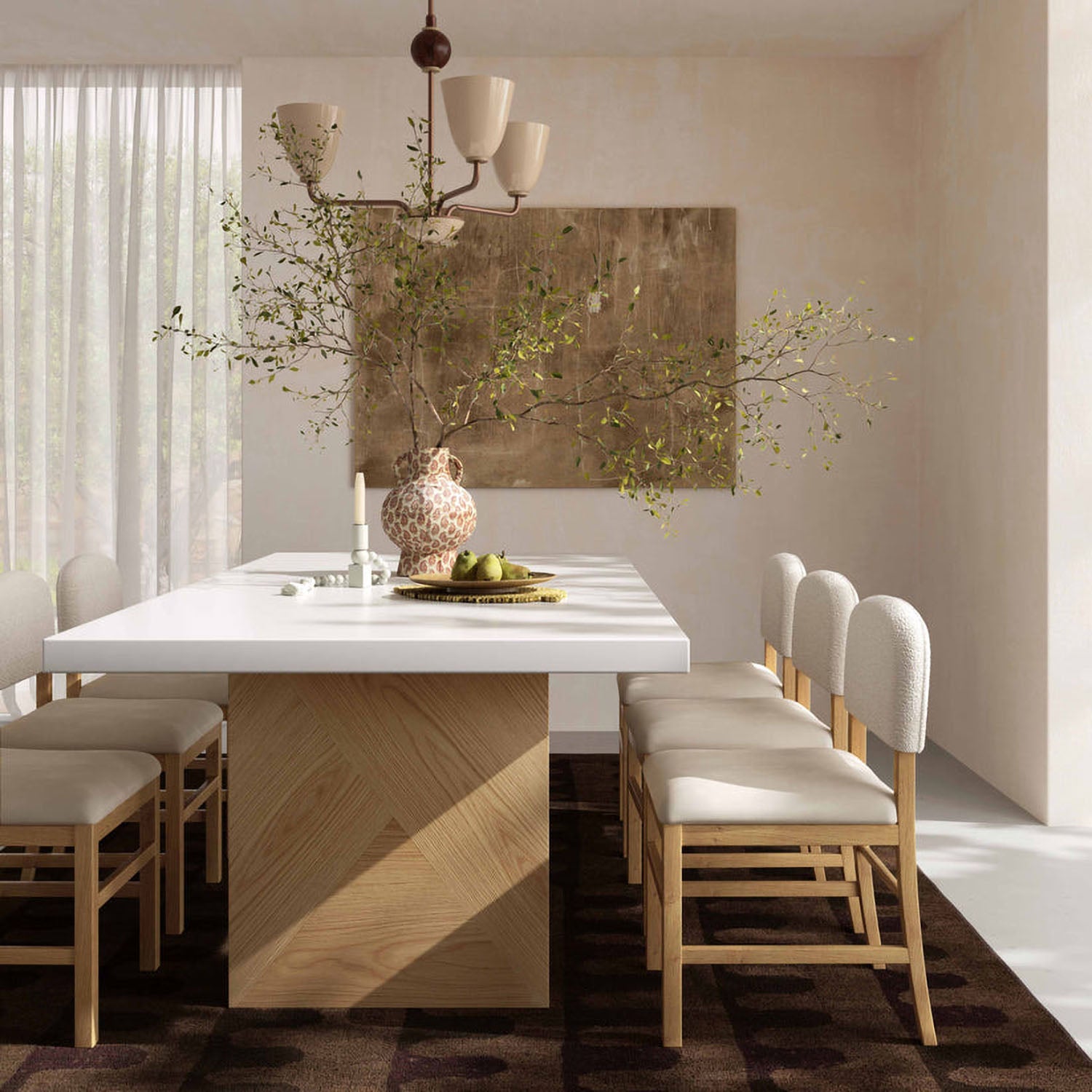 TOV Furniture Calla Performance Velvet Dining Chair