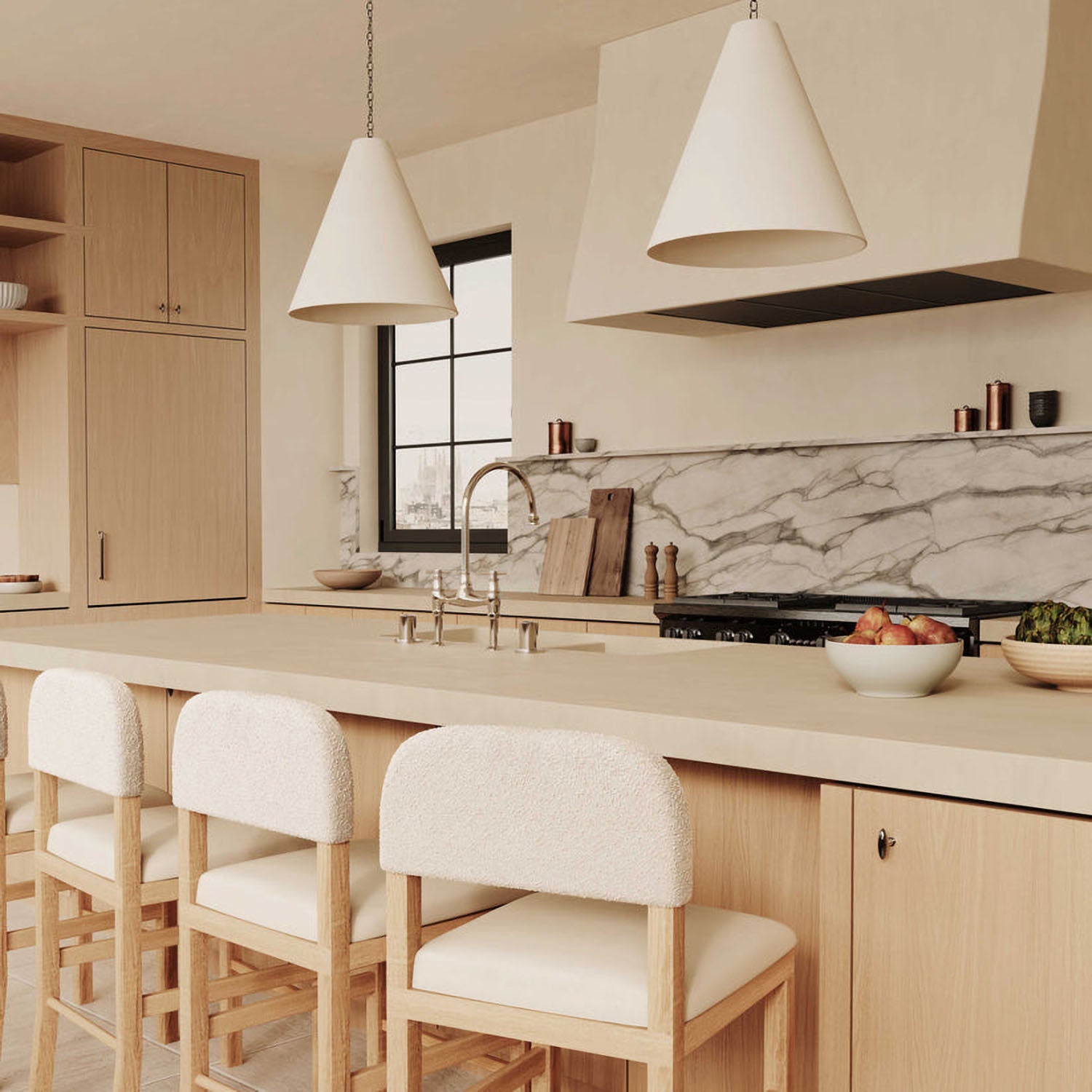 TOV Furniture Calla Performance Velvet Counter Stool