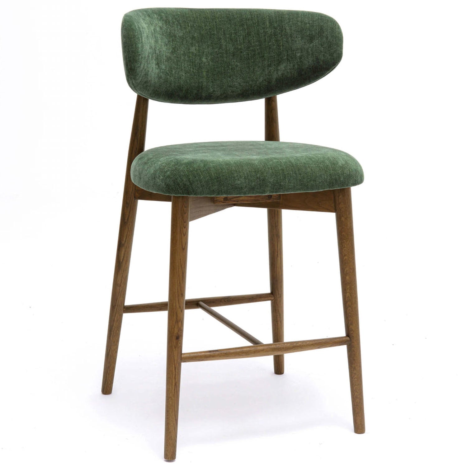 TOV Furniture Zinea Velvet Counter Stool