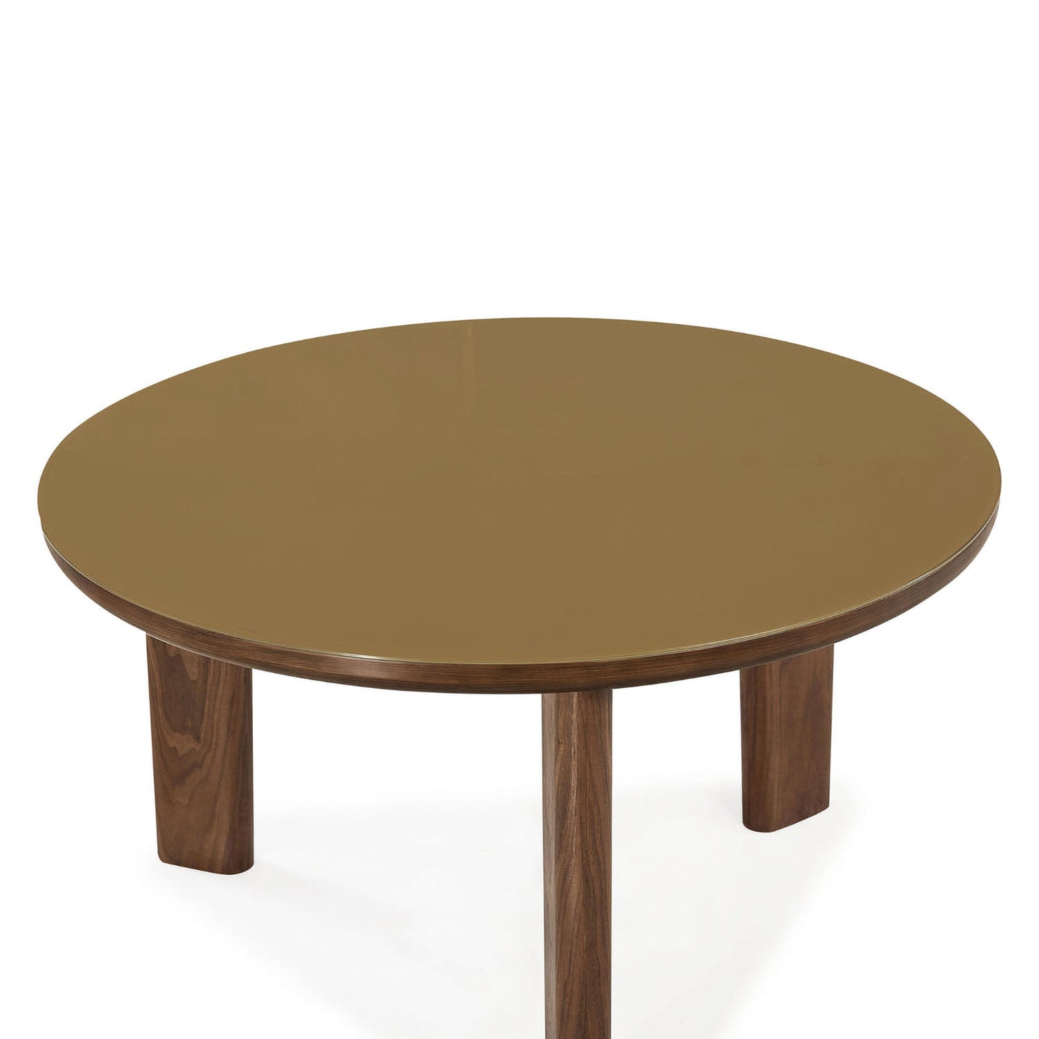 TOV Furniture Oani Walnut and Glass Round Dining Table