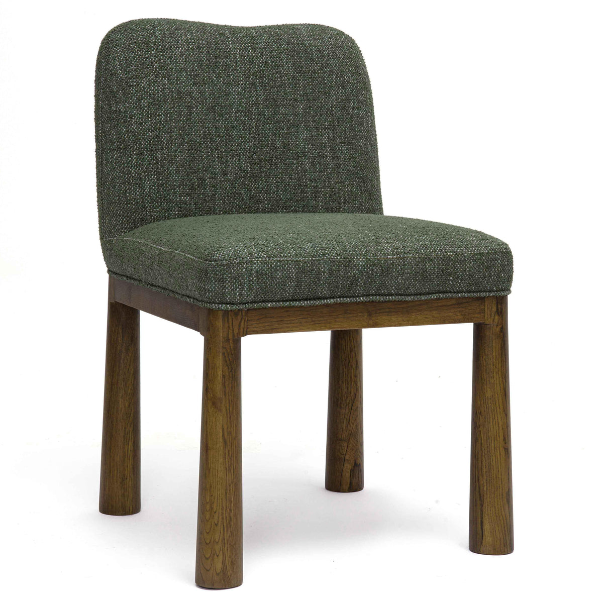 TOV Furniture Tiara Performance Basketweave Dining Chair in green performance basketweave, primary product view