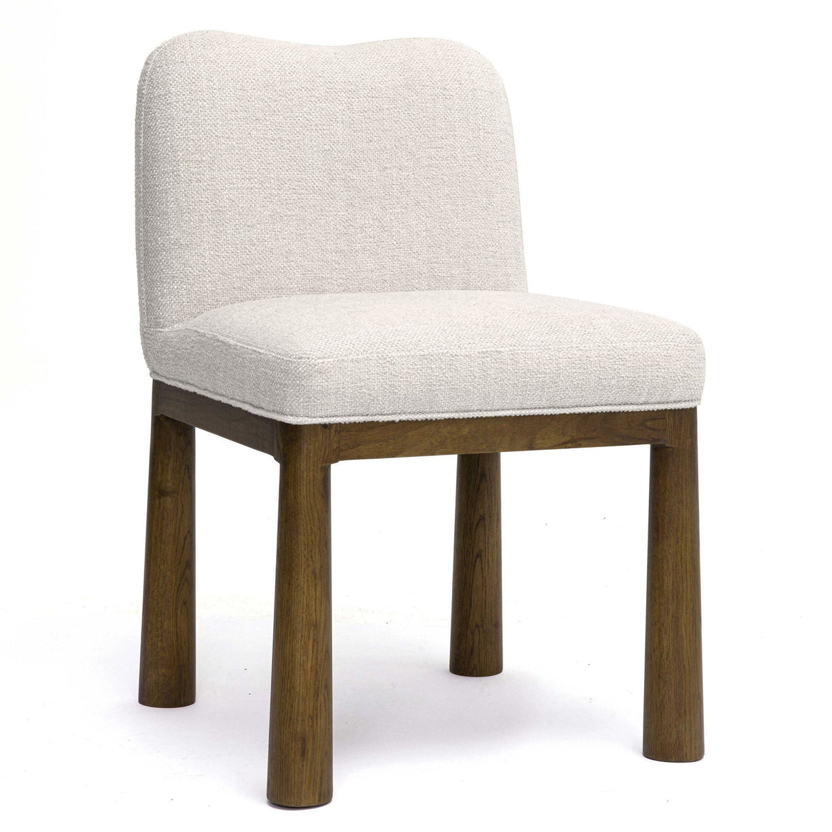 TOV Furniture Tiara Performance Basketweave Dining Chair in cream performance basketweave, primary product view