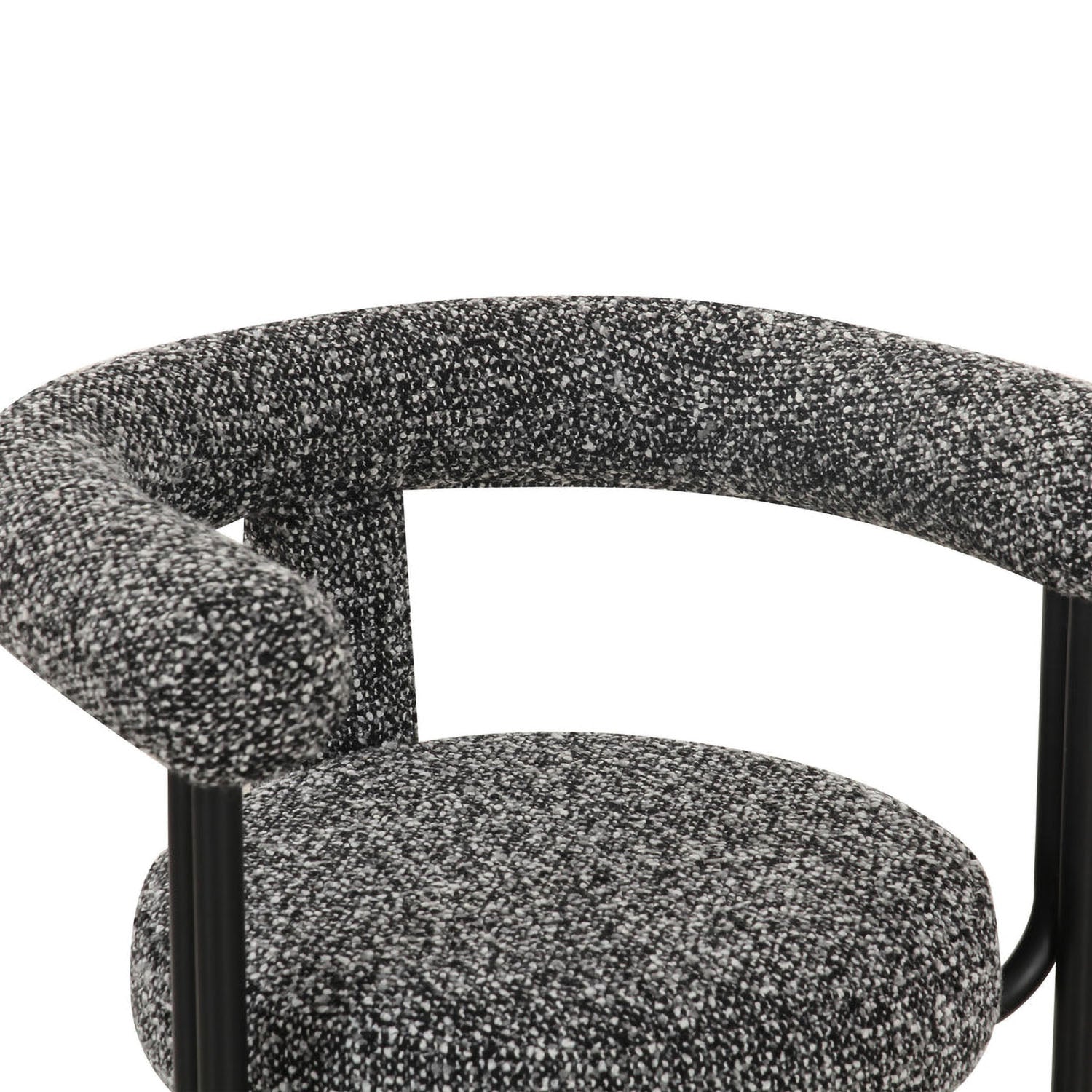 TOV Furniture Synn Black Performance Boucle Dining Chair