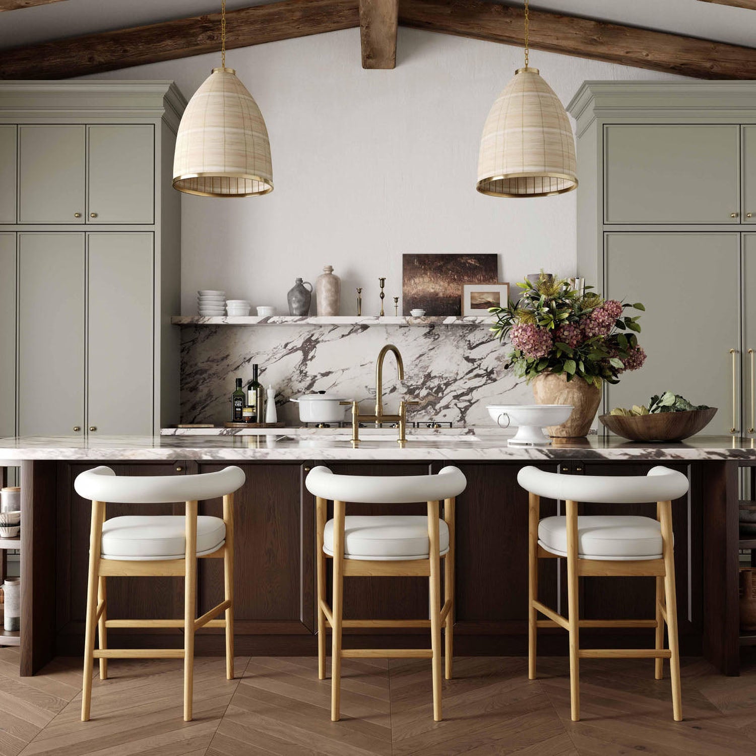 TOV Furniture Spara Performance Vegan Leather Counter Stool