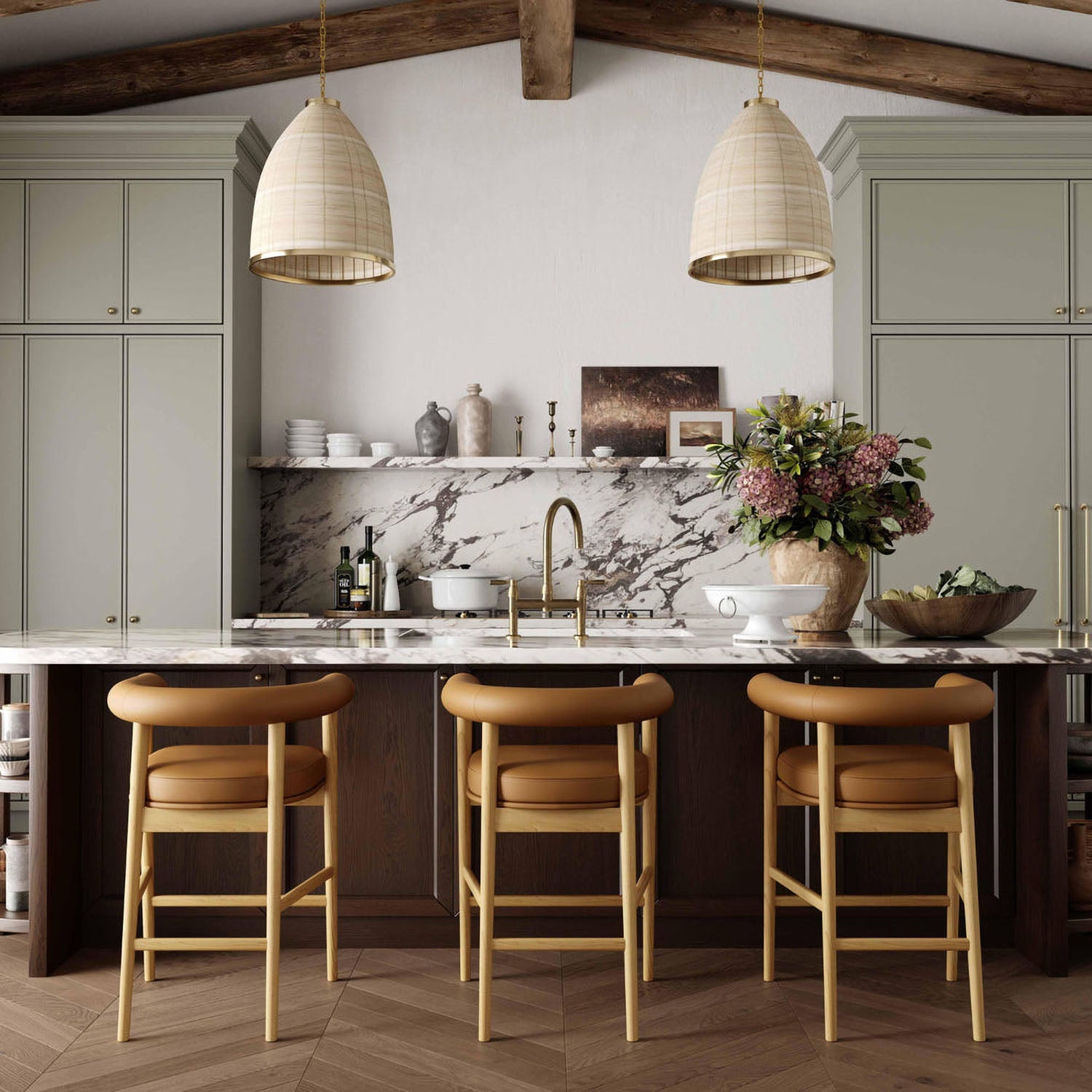 TOV Furniture Spara Performance Vegan Leather Counter Stool