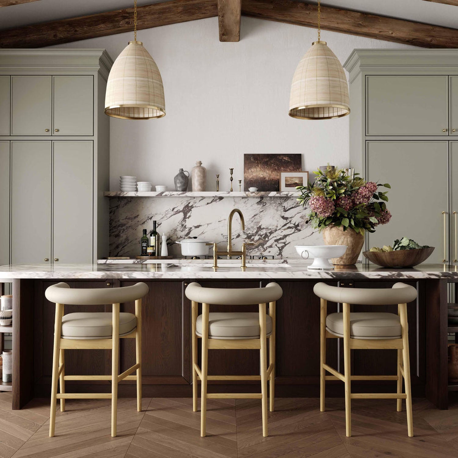 TOV Furniture Spara Performance Vegan Leather Counter Stool