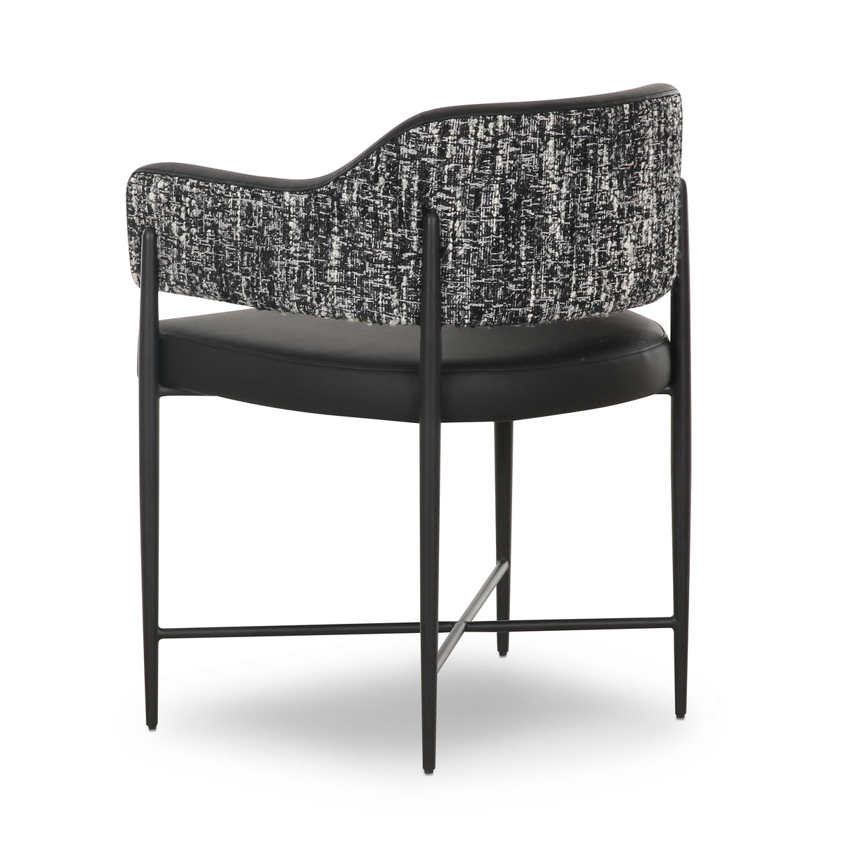 TOV Furniture Sezanne 2-Tone Black Performance Vegan Leather Dining Chair