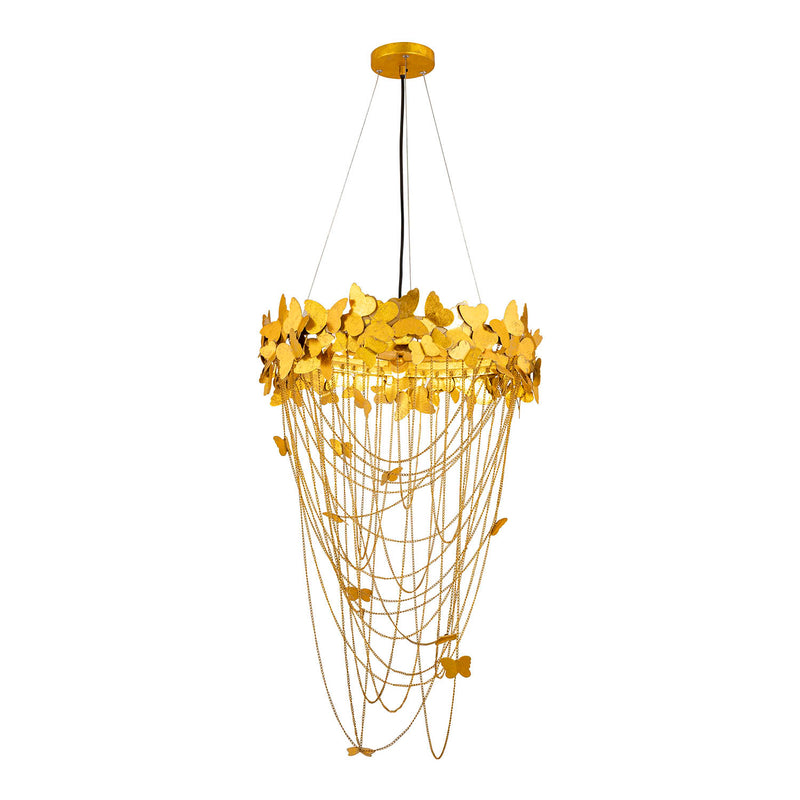 TOV Furniture Butterfly Gold Chandelier