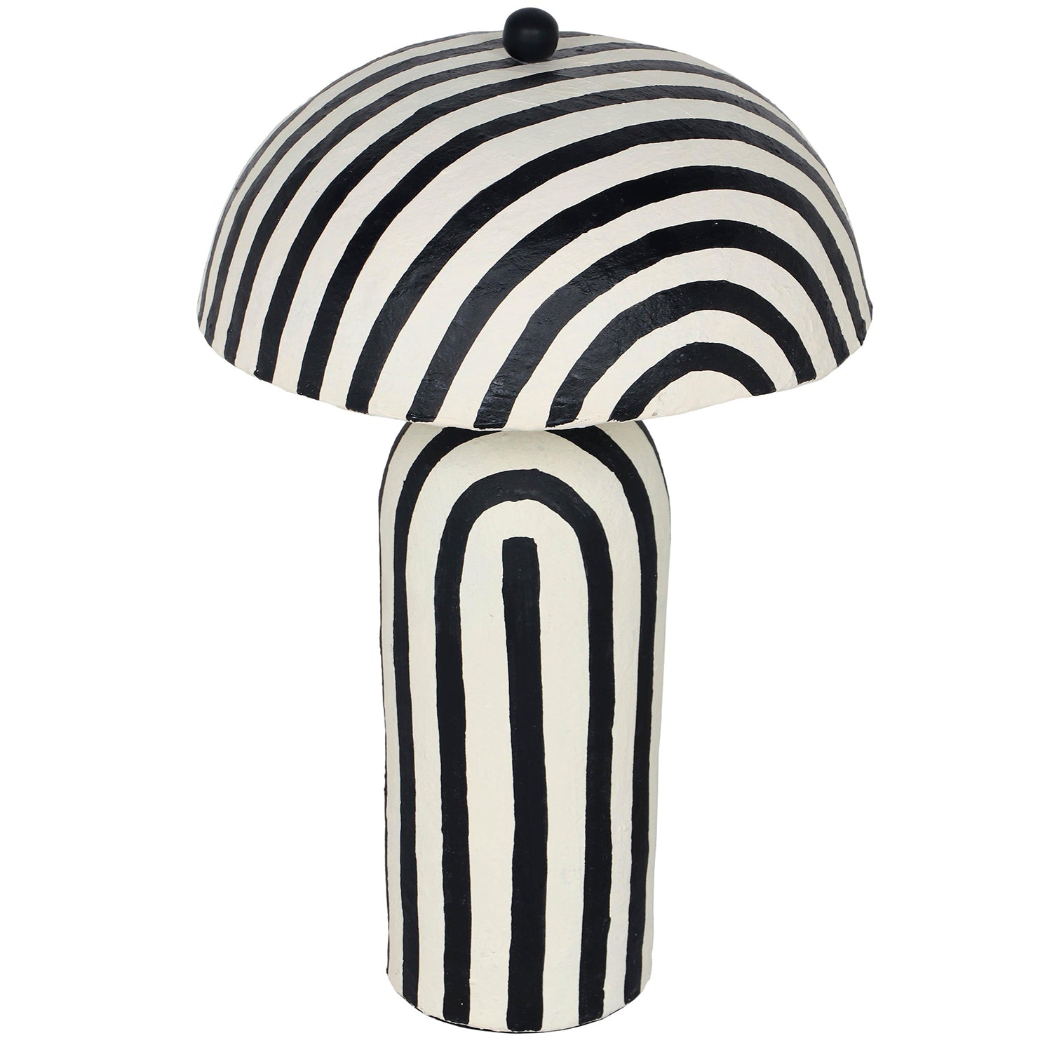 TOV Furniture Maiori Striped Papier Mache Table Lamp