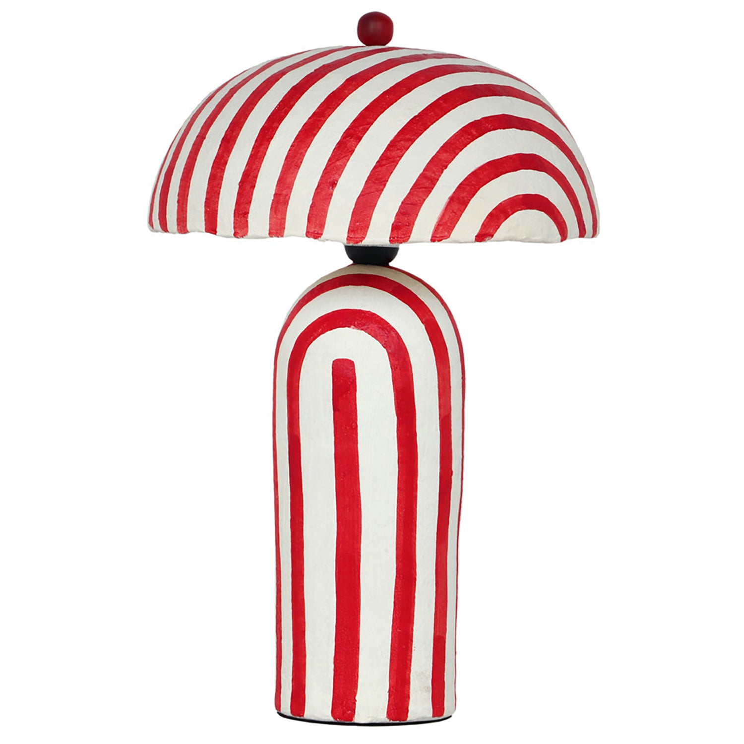 TOV Furniture Maiori Striped Papier Mache Table Lamp