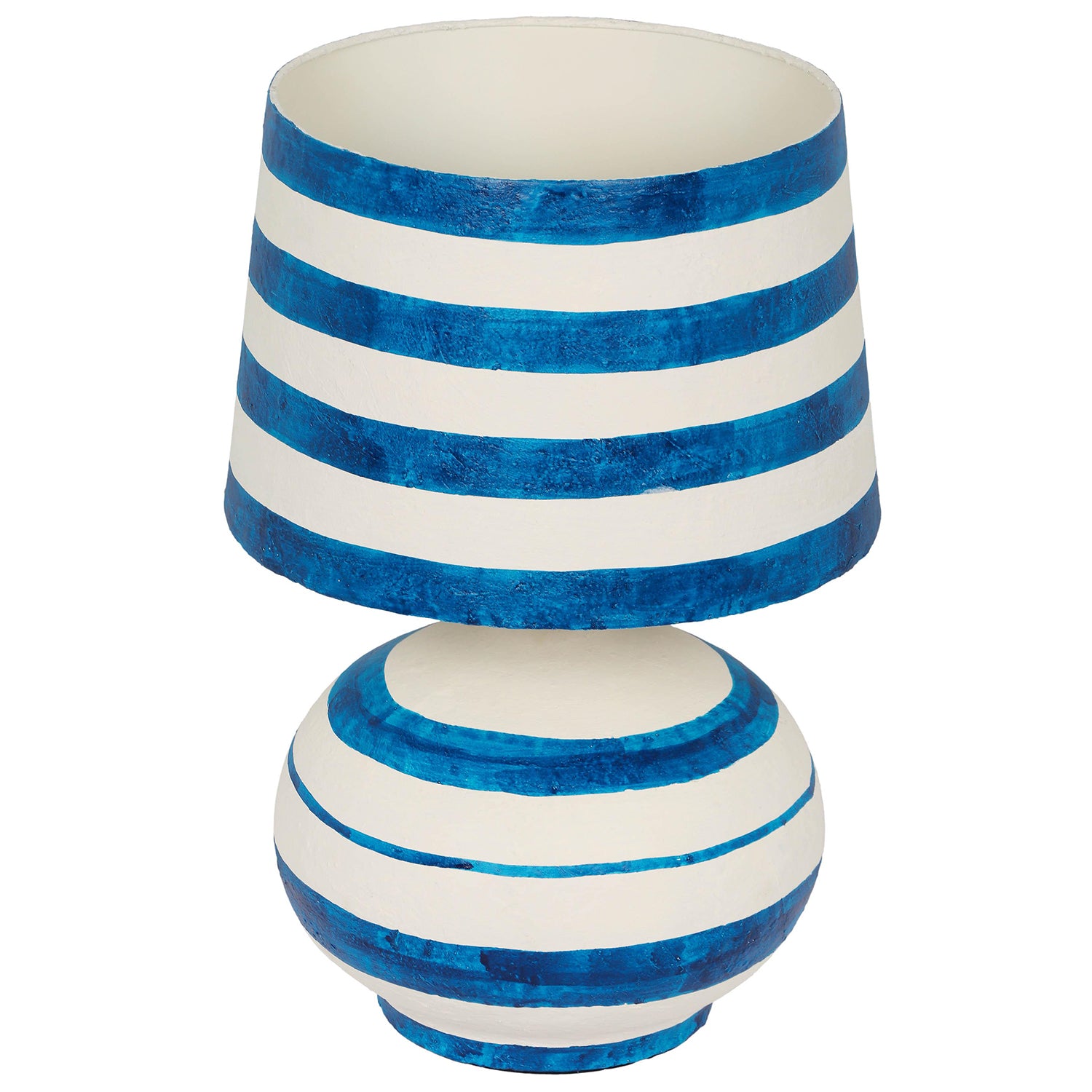 TOV Furniture Positano Striped Papier Mache Table Lamp