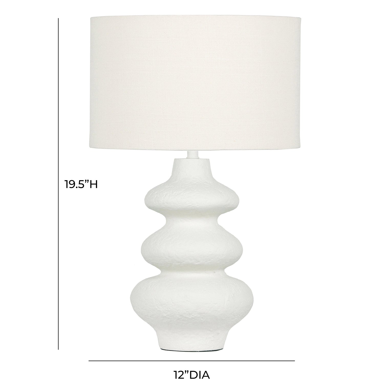 TOV Furniture Riviera Textured Table Lamp