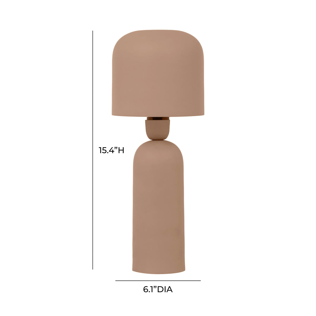 TOV Furniture Shroom Terracotta Metal Table Lamp