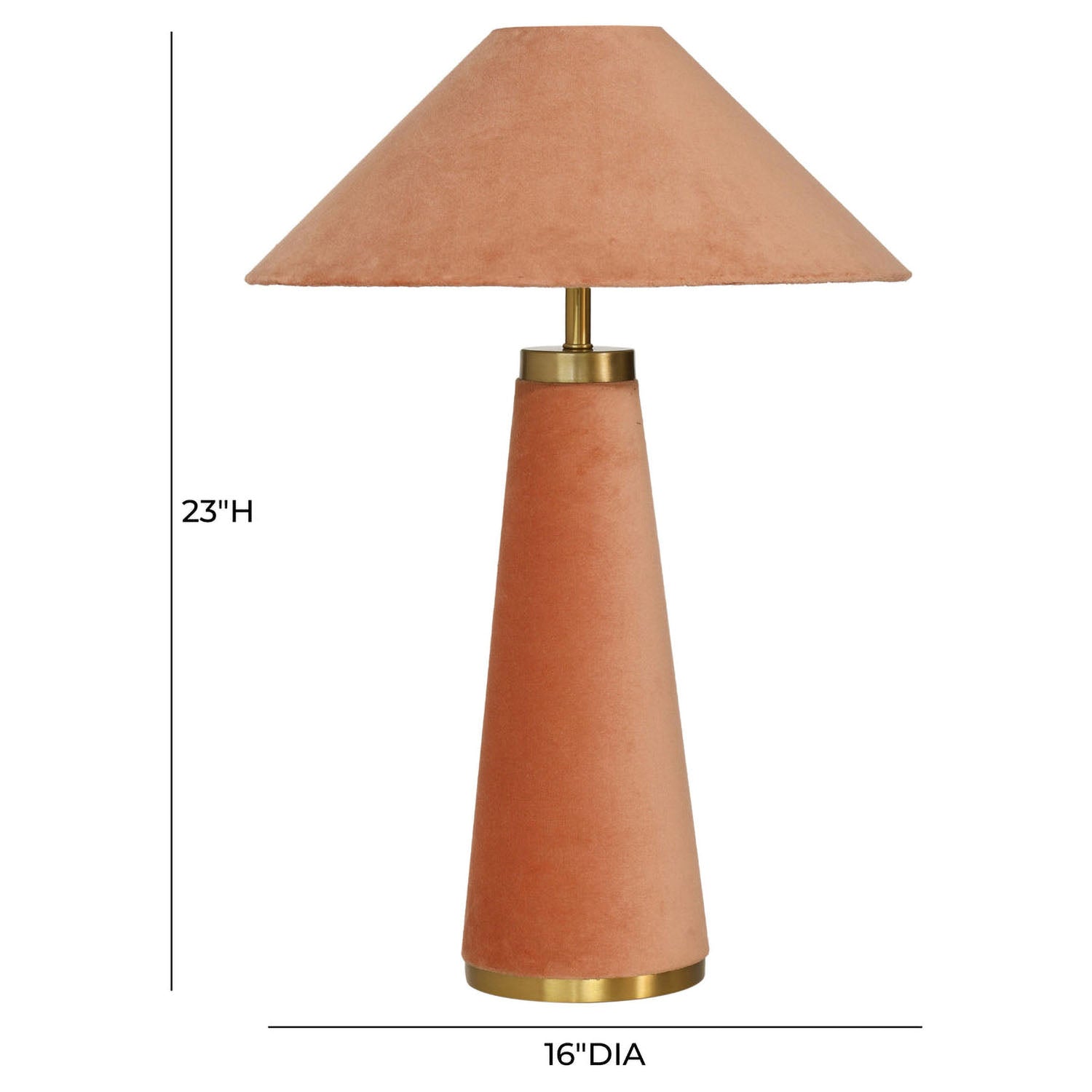 TOV Furniture Graham Velvet Table Lamp