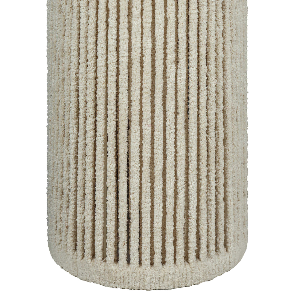 TOV Furniture Tapered Natural Chenille Fiber Floor Lamp