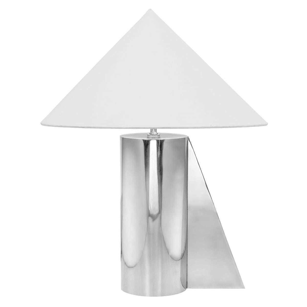 TOV Furniture Geo Angled Chrome Table Lamp