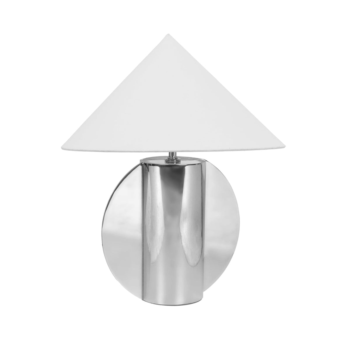 TOV Furniture Geo Semi-Circled Chrome Table Lamp