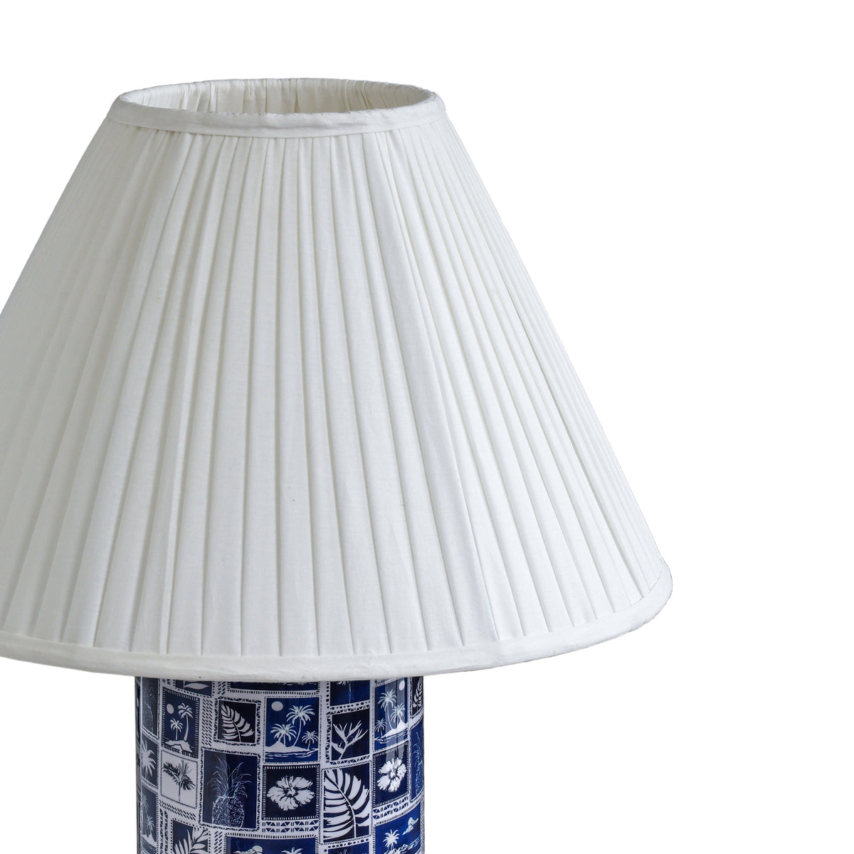 TOV Furniture Stamp Blue Pleated Table Lamp