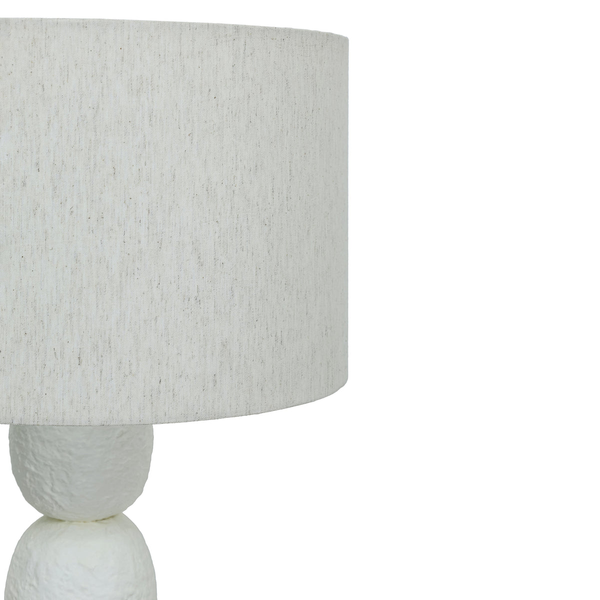TOV Furniture Pebble Cream Papier Mache Floor Lamp