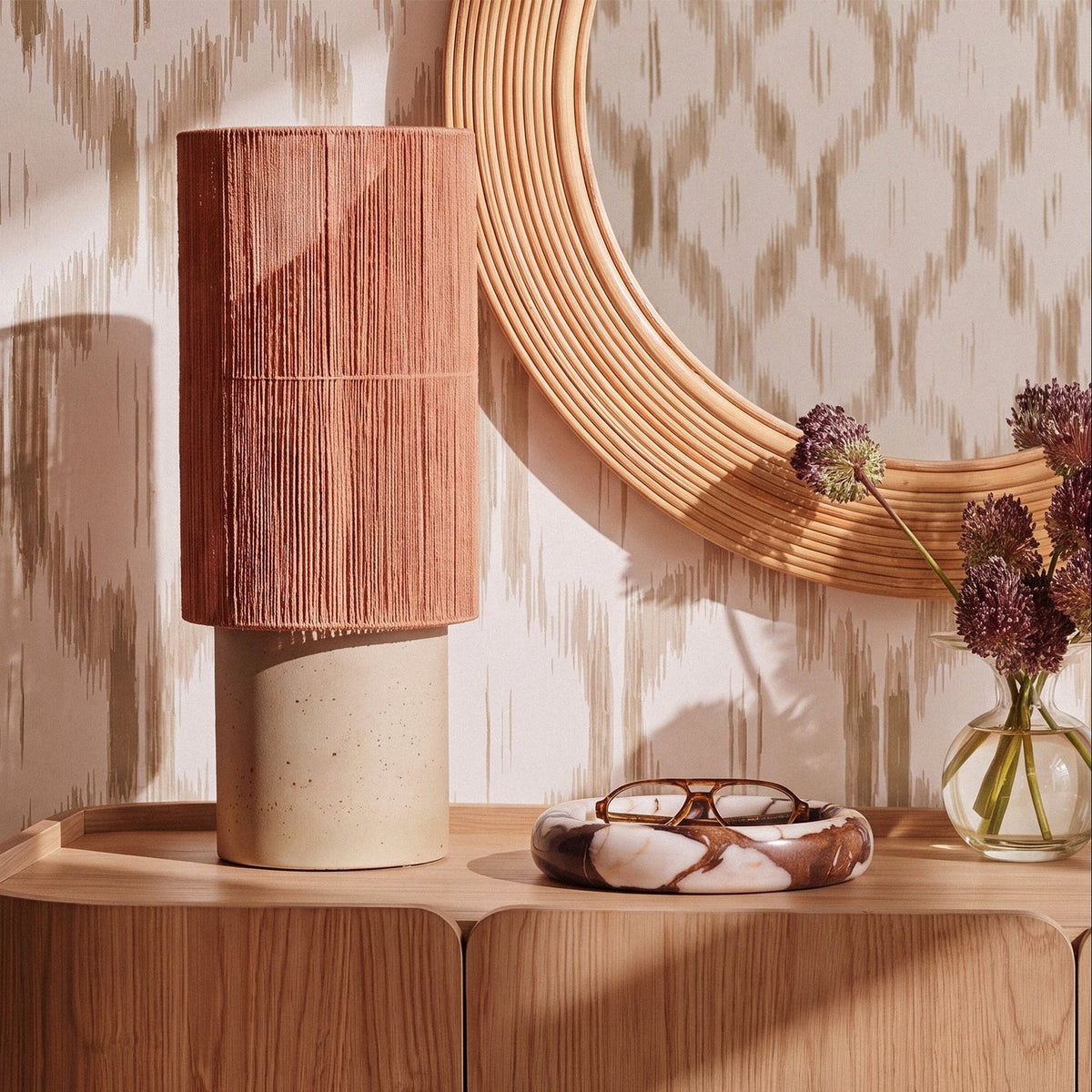TOV Furniture Mondada Terracotta Concrete Table Lamp
