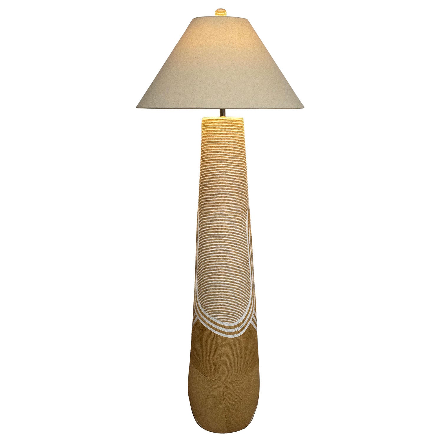 TOV Furniture Harlee Natural Woven Floor Lamp
