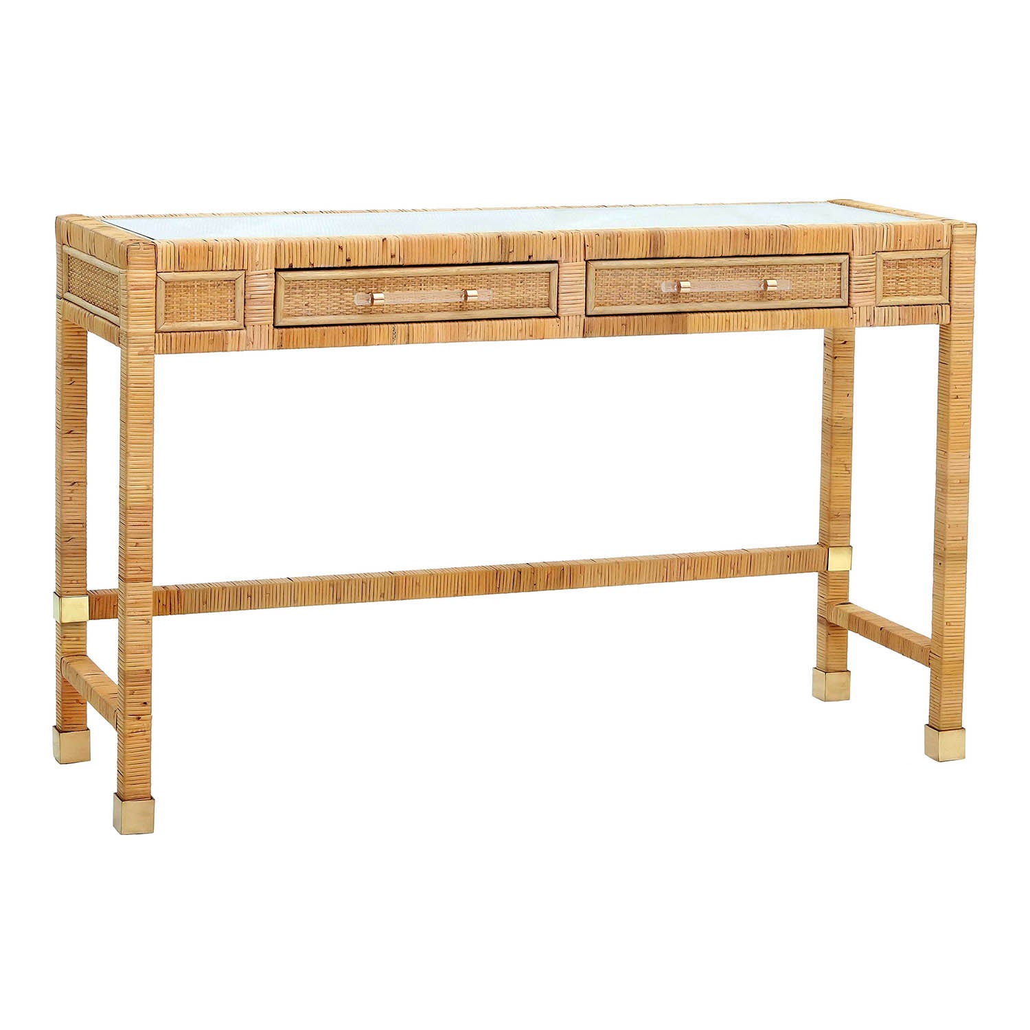 TOV Furniture Amara Rattan Desk
