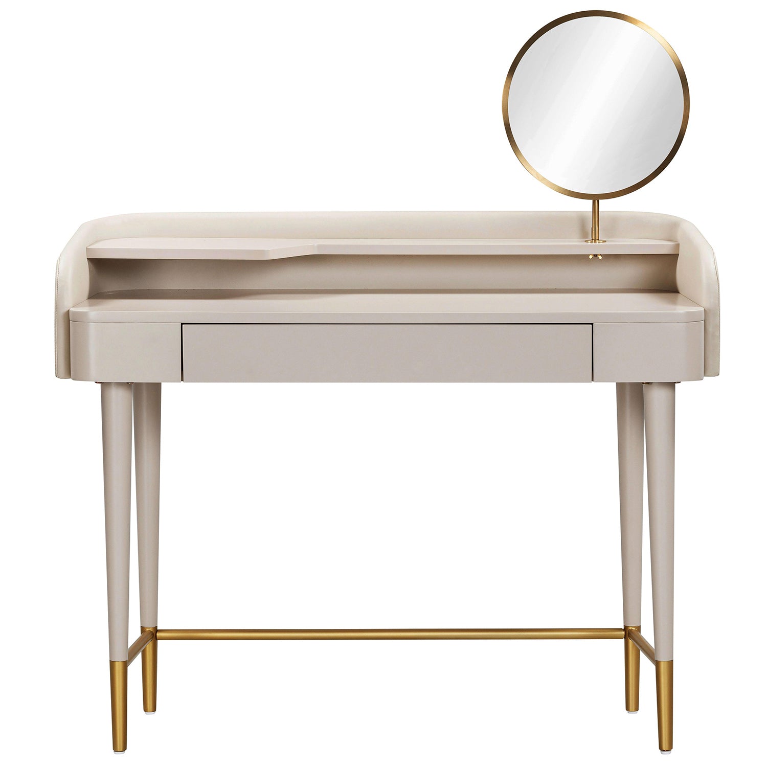 TOV Furniture Penelope Vegan Leather Wrapped Vanity Desk