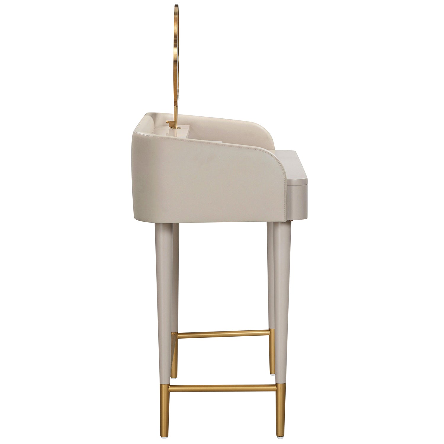 TOV Furniture Penelope Vegan Leather Wrapped Vanity Desk