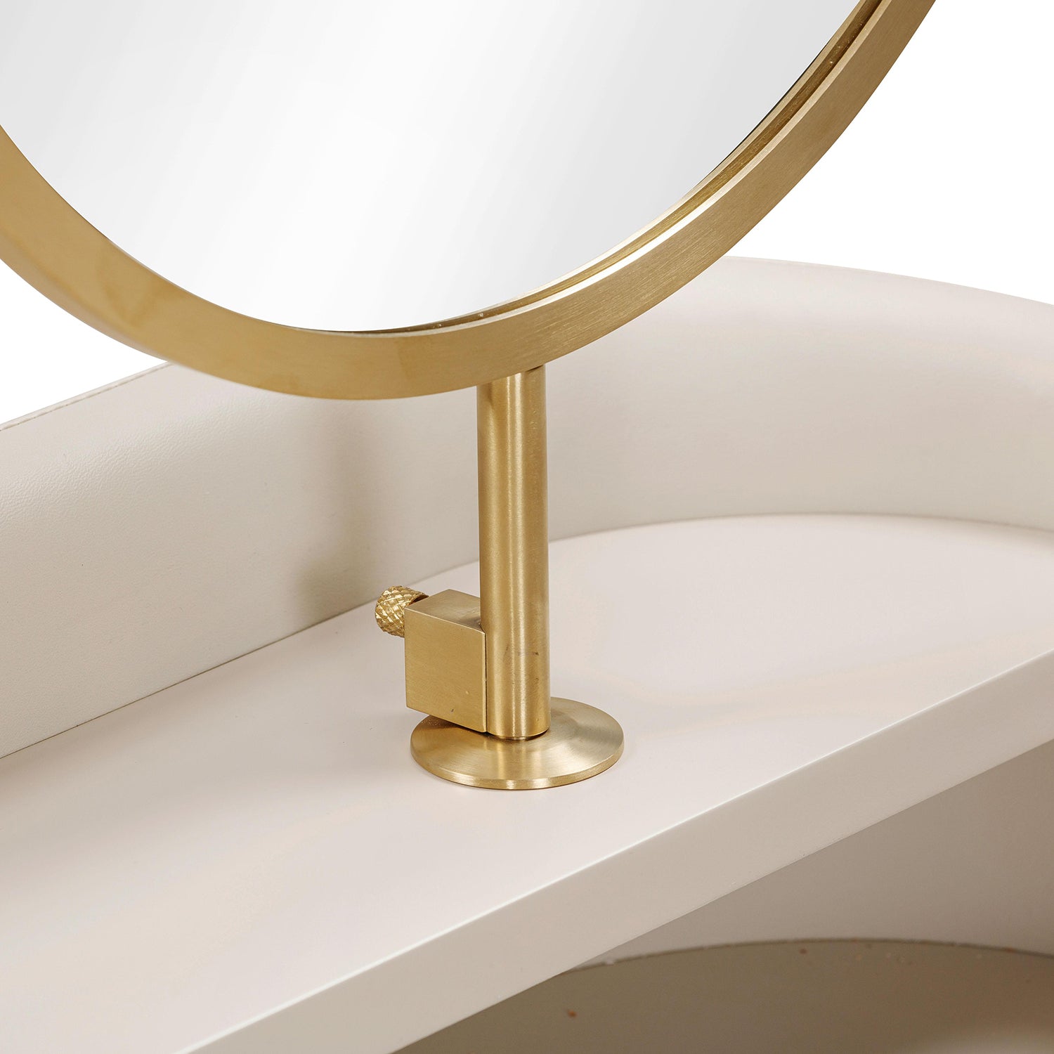 TOV Furniture Penelope Vegan Leather Wrapped Vanity Desk