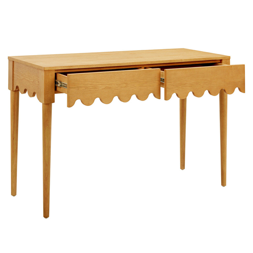 TOV Furniture Oodle Natural Ash 2-Drawer Desk