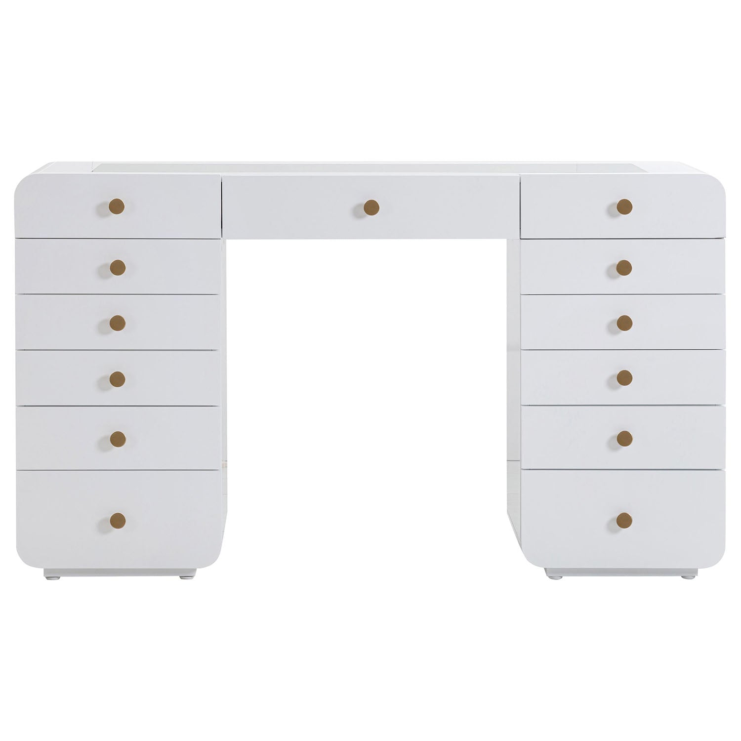 TOV Furniture Hollywood White Vanity Desk