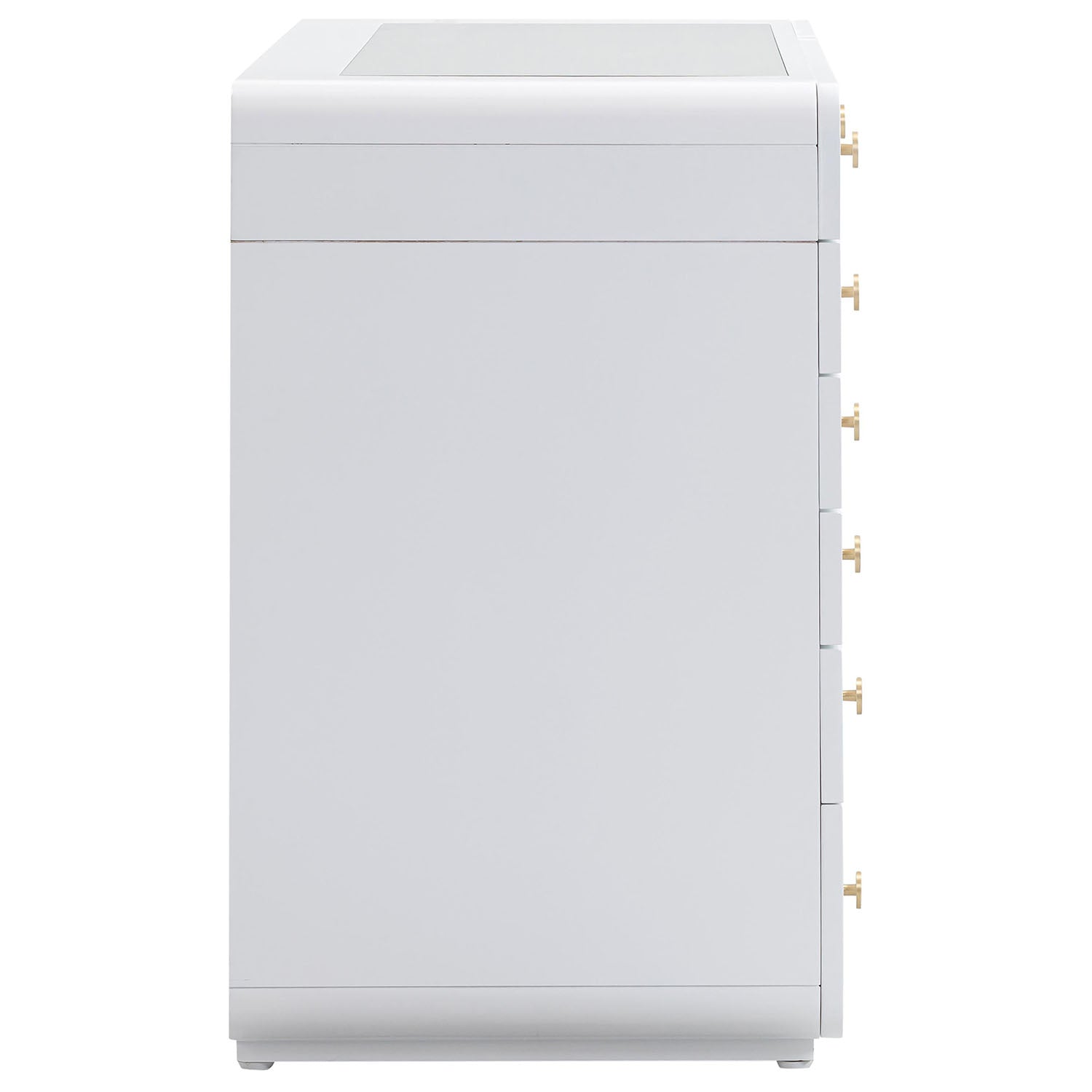 TOV Furniture Hollywood White Vanity Desk