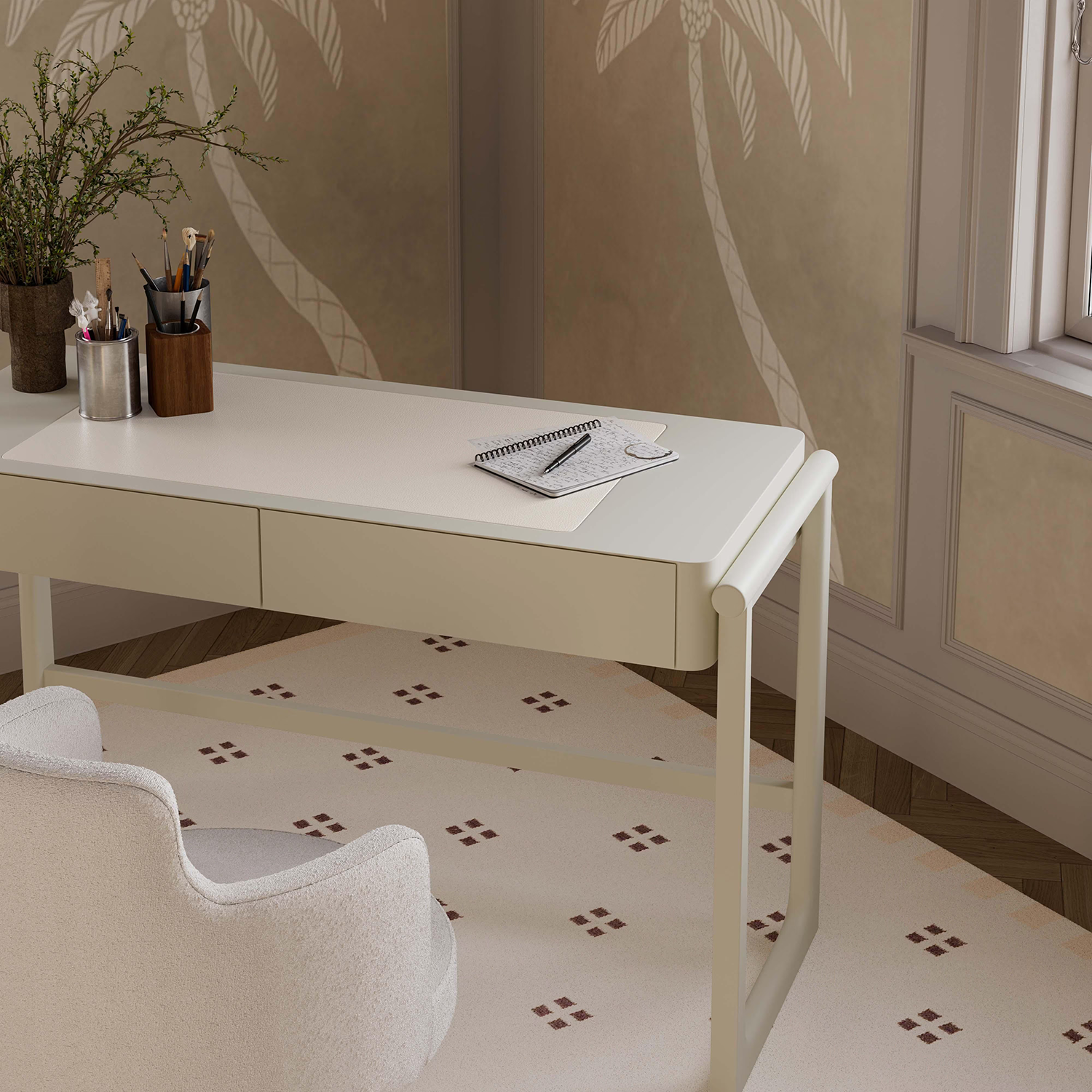 TOV Furniture Alfalfa 2 Drawer Desk