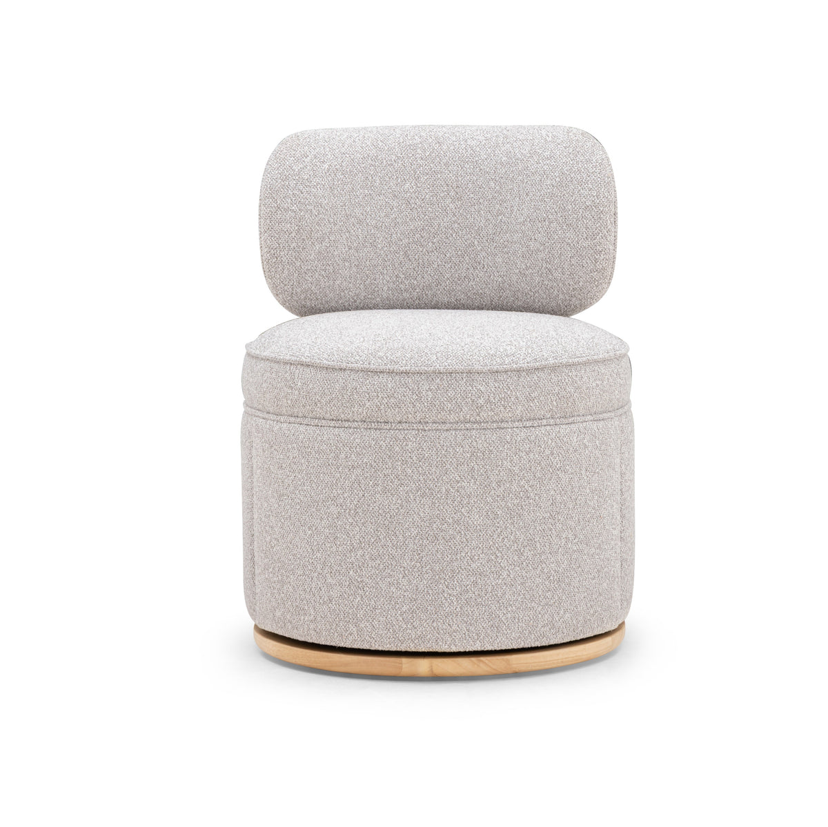 TOV Furniture Amaya Grey Textured Performance Swivel Desk Chair