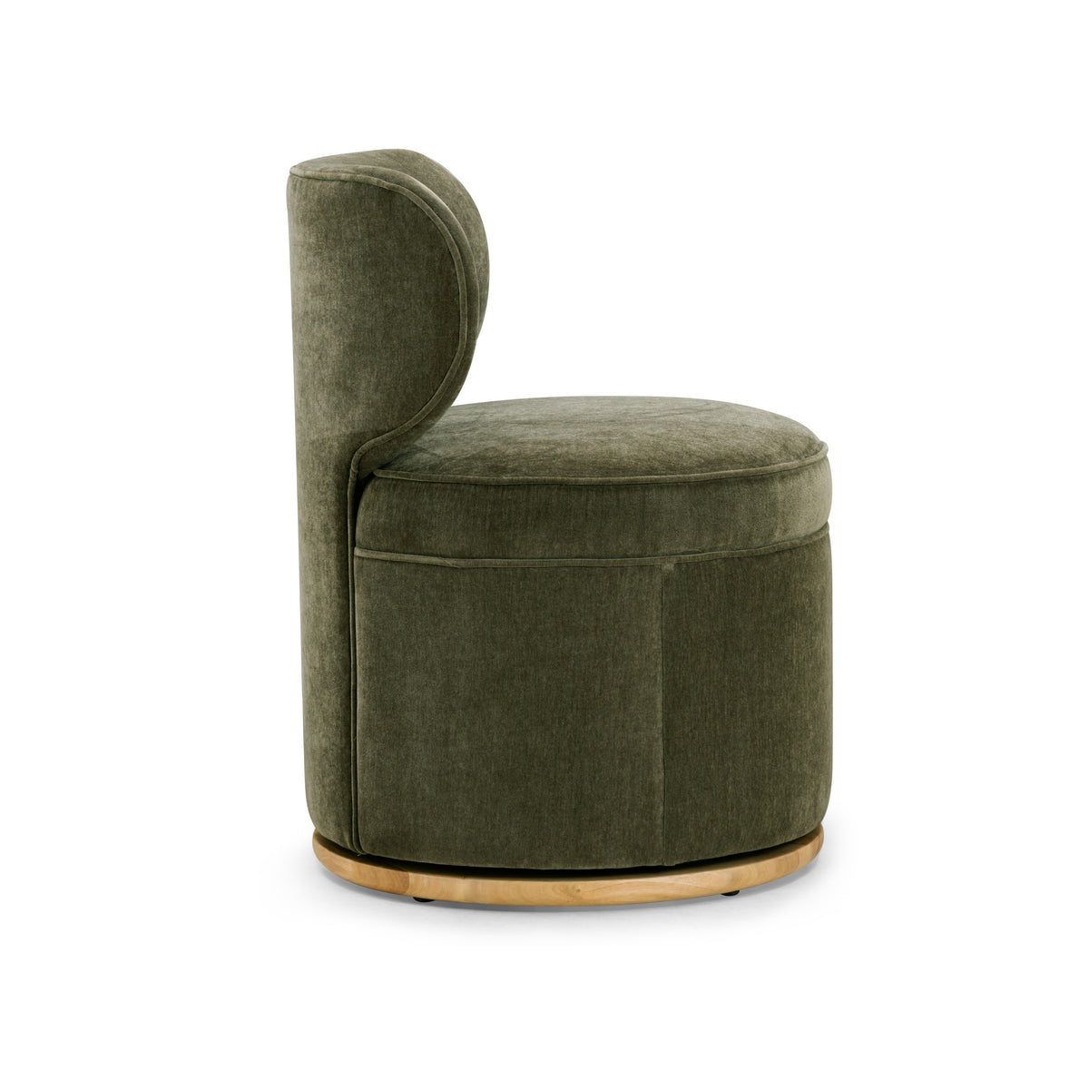 TOV Furniture Amaya Green Upcycled Chenille Swivel Desk Chair