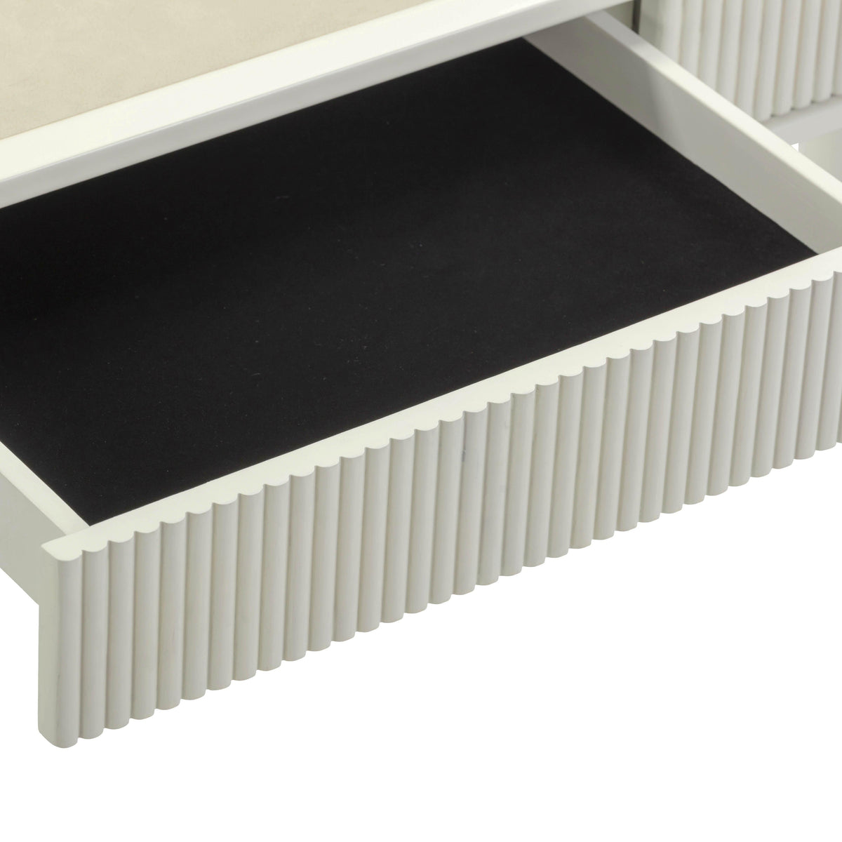 TOV Furniture Sarah Cream 2-Drawer Executive Work Desk