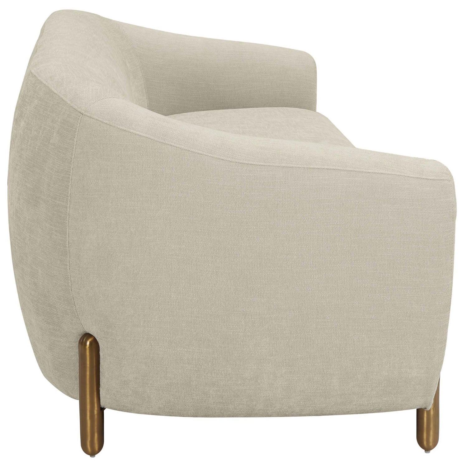 TOV Furniture Lina Grey Textured Linen Sofa