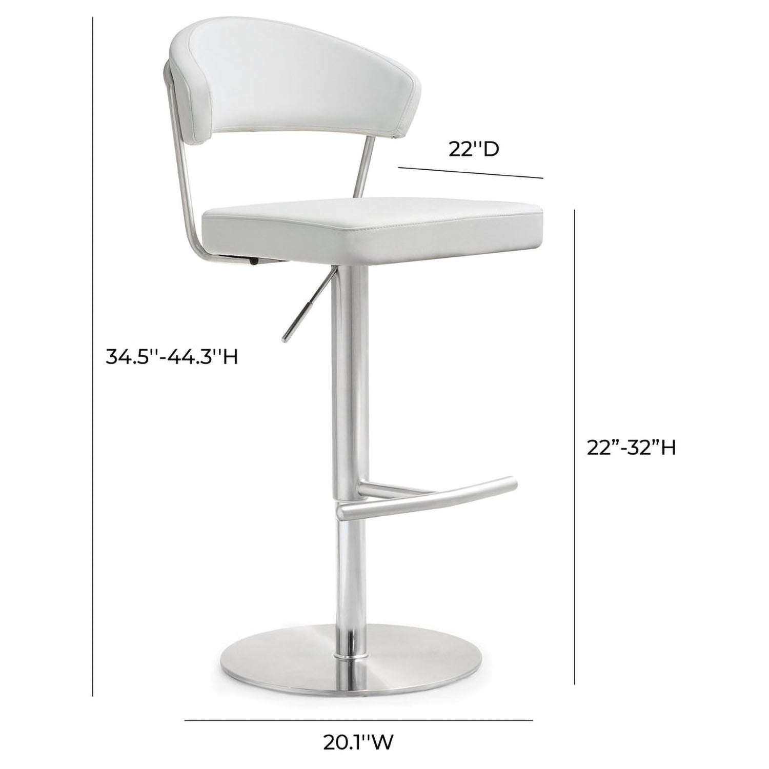 TOV Furniture Cosmo Adjustable Stool