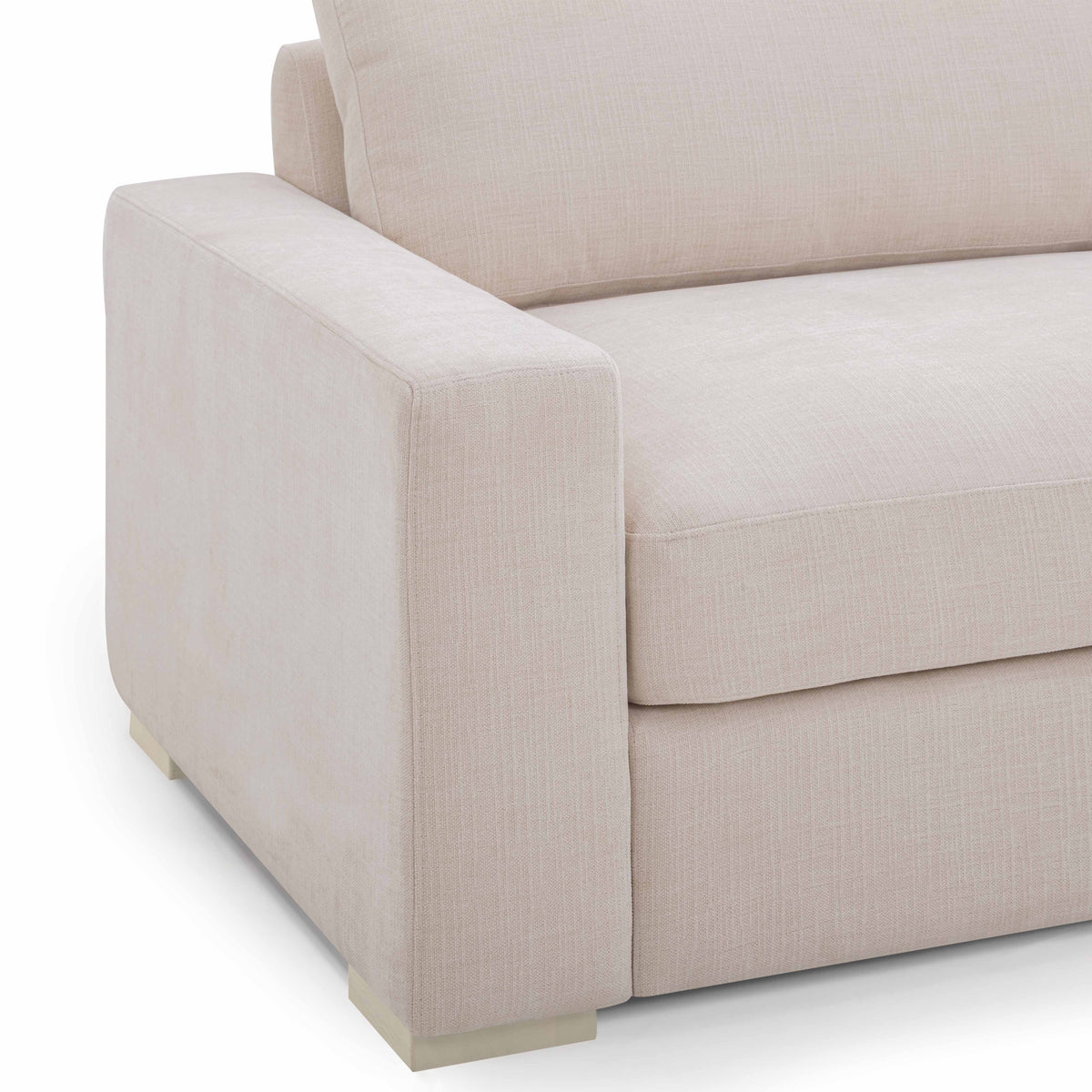 TOV Furniture Beckham Cream Performance Chenille 96in Sofa