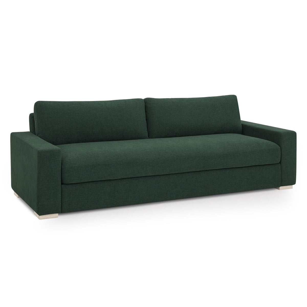 TOV Furniture Beckham Green Performance Chenille 96in Sofa in green performance chenille, primary product view