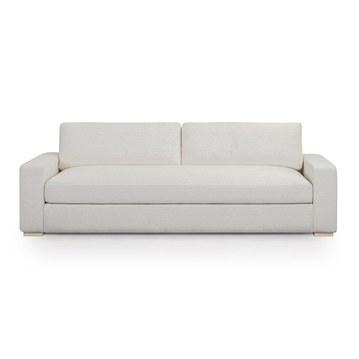 TOV Furniture Beckham Cream Upcycled Performance Chenille 96in Sofa