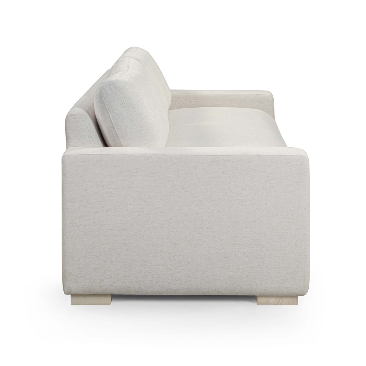 TOV Furniture Beckham Cream Upcycled Performance Chenille 96in Sofa