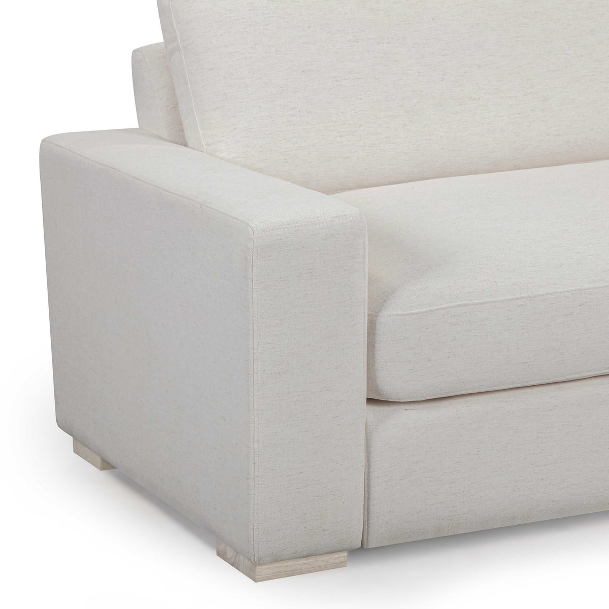 TOV Furniture Beckham Cream Upcycled Performance Chenille 96in Sofa