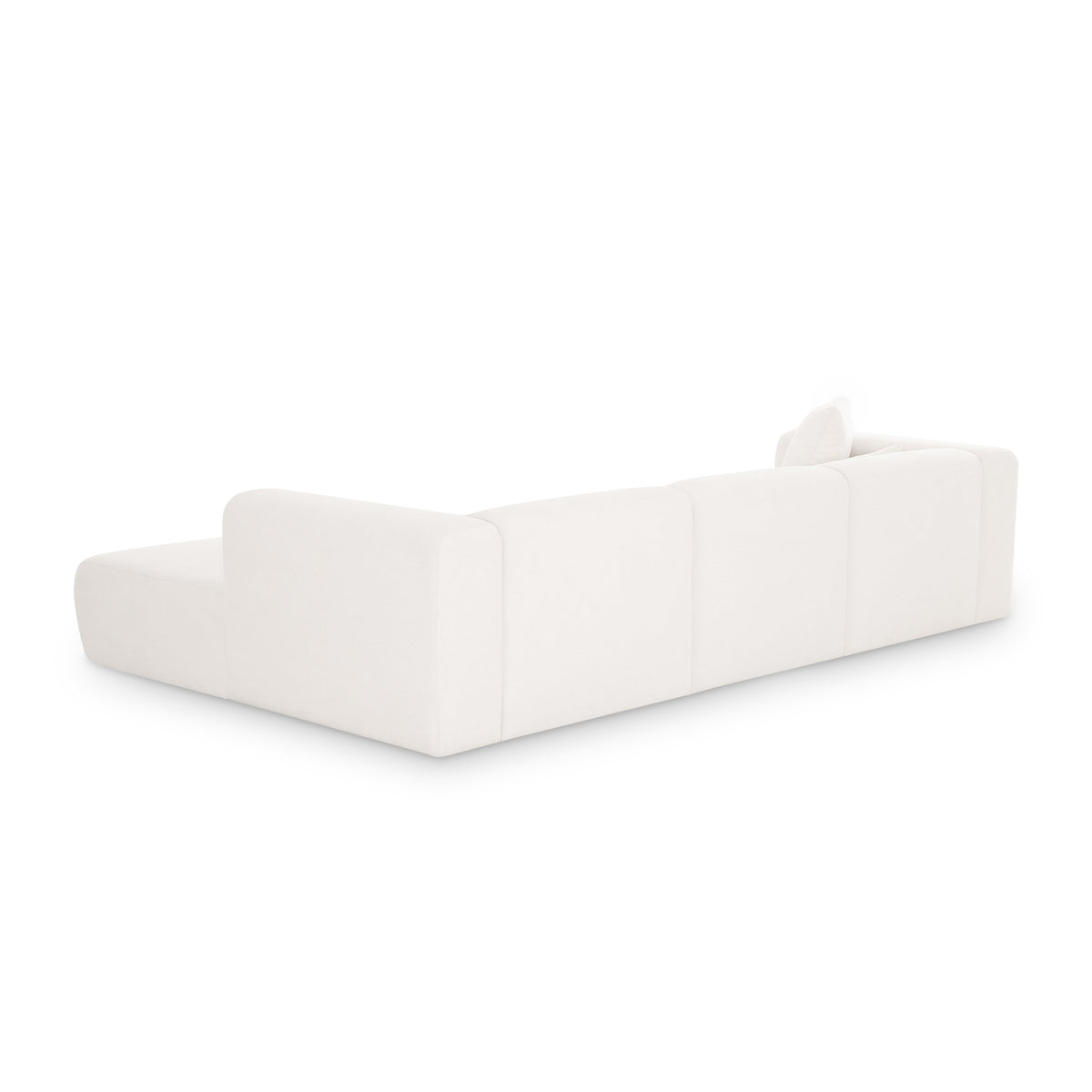 TOV Furniture Tarra Cream Performance Chenille 3-Piece Modular Sectional Sofa