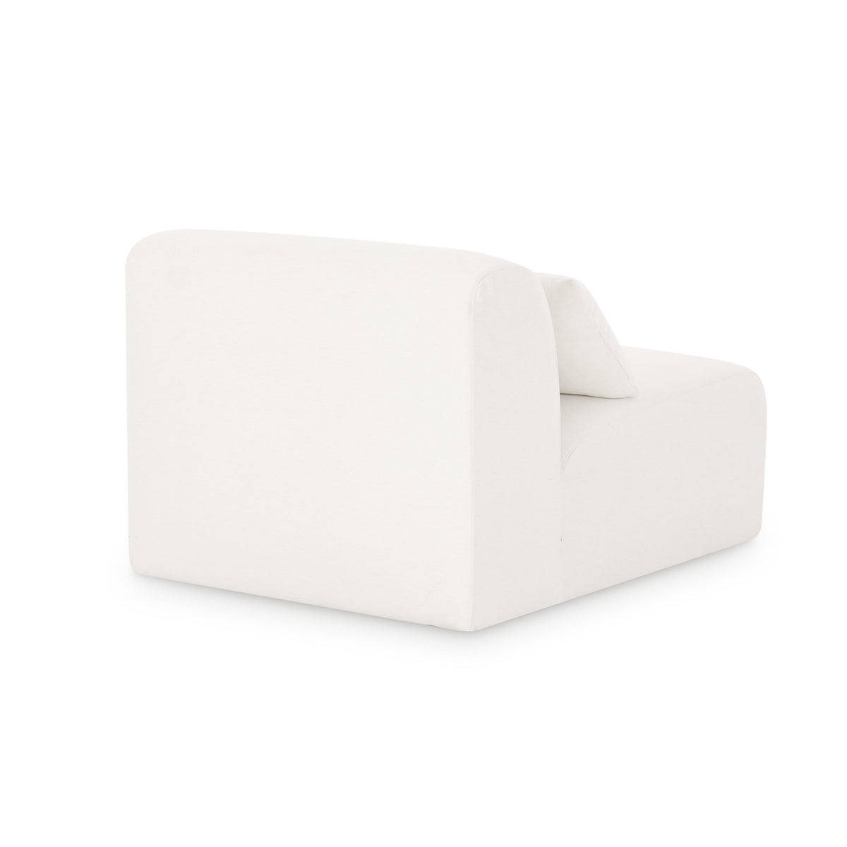 TOV Furniture Tarra Cream Performance Chenille Modular Armless Chair