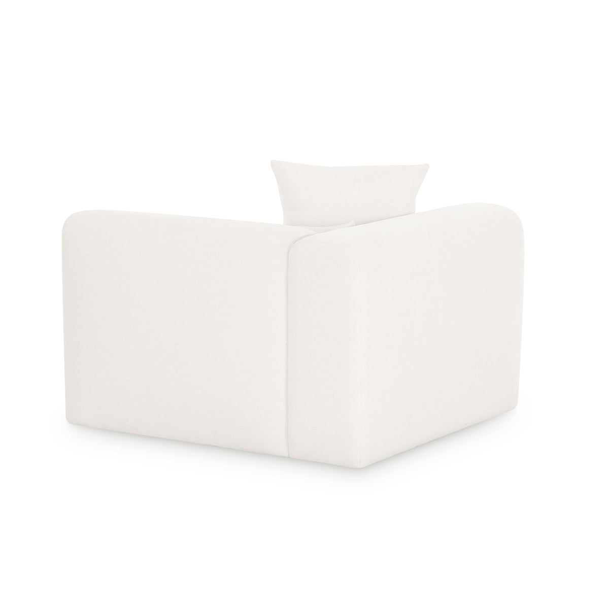 TOV Furniture Tarra Cream Performance Chenille Modular Corner Chair