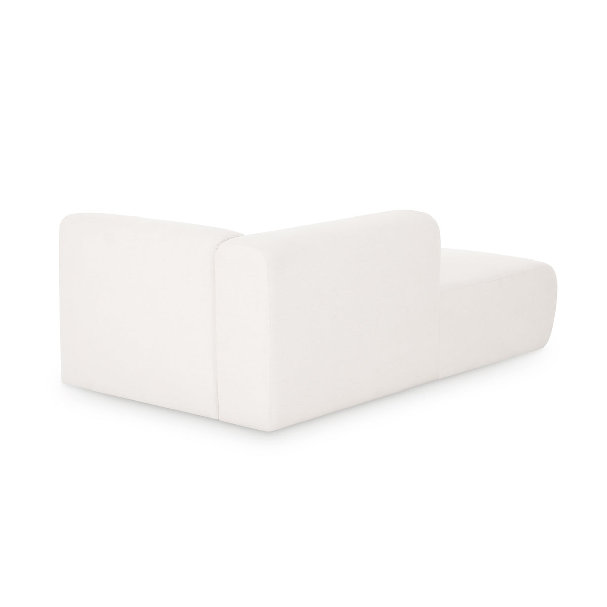 TOV Furniture Tarra Cream Performance Chenille Modular Chaise
