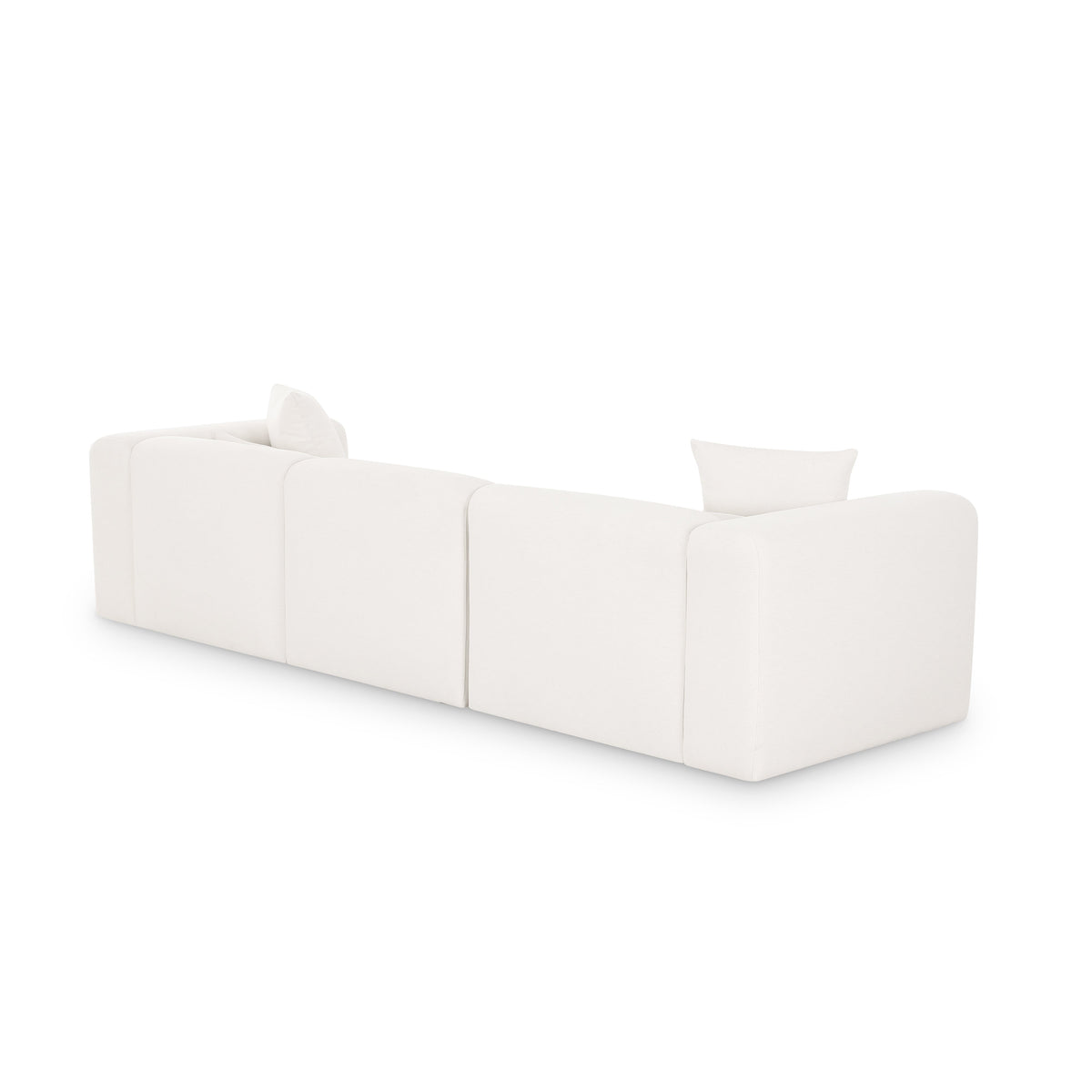 TOV Furniture Tarra Cream Performance Chenille Modular Sofa