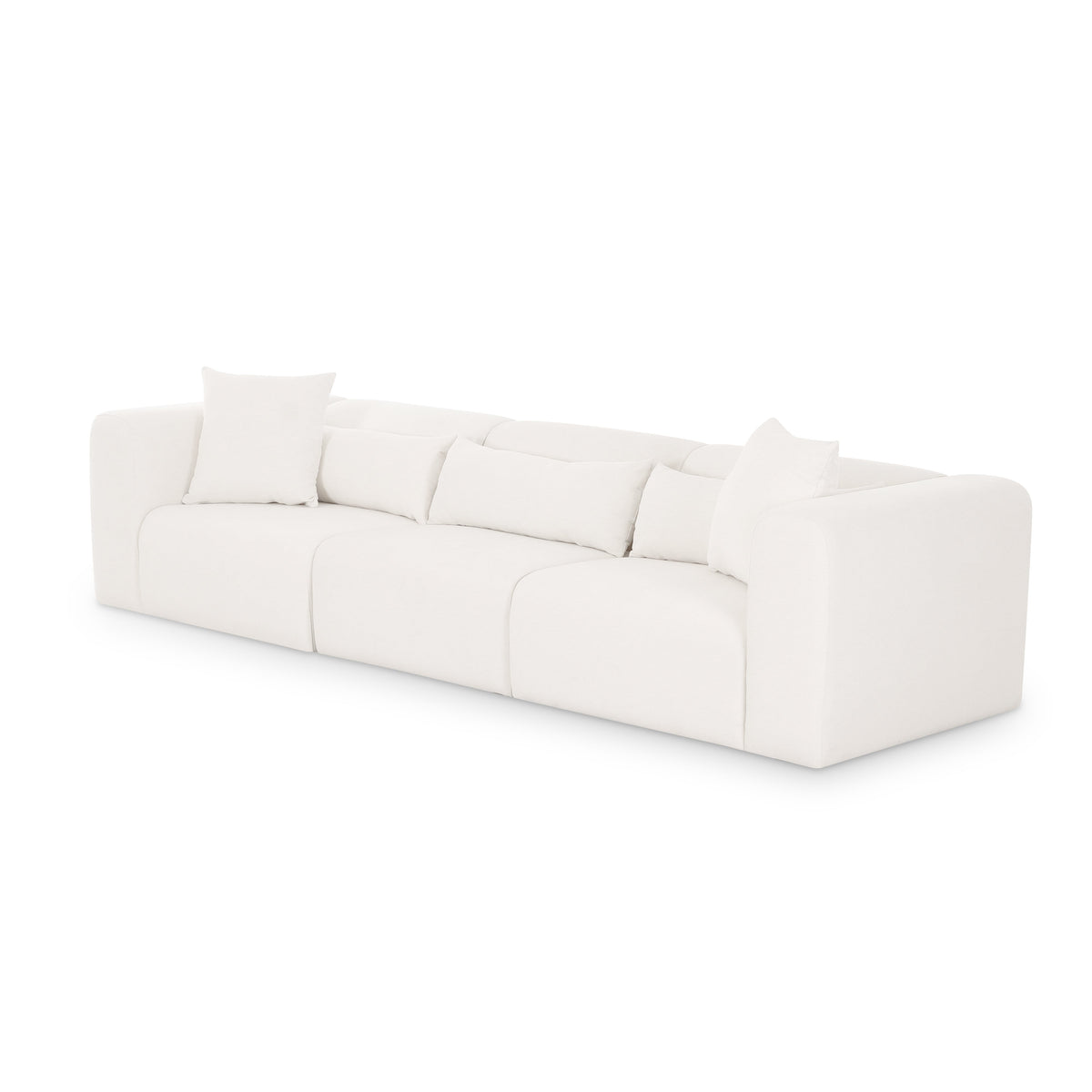 TOV Furniture Tarra Cream Performance Chenille Modular Sofa
